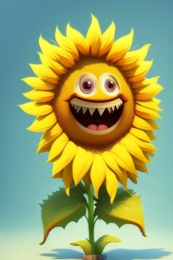 cheery sunflower avatar full body