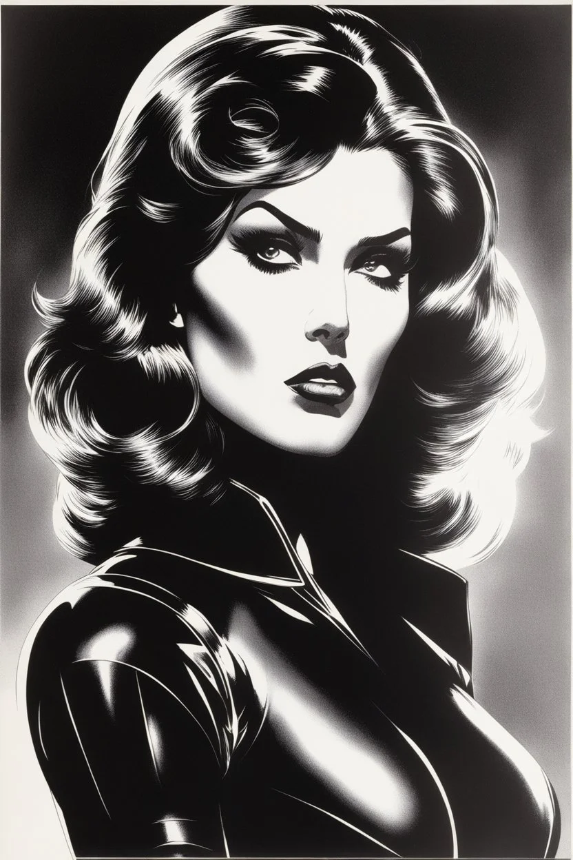 Paul Gulacy, Black Widow Portfolio (SQ Productions, 1982)