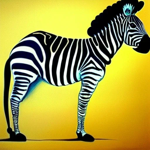 Dibujo de unas zebras estilo de Dalì