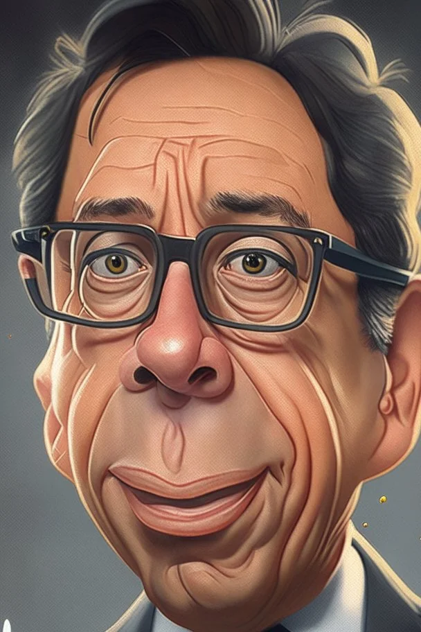 Caricatura de Gustavo Petro, hiper realista,8k