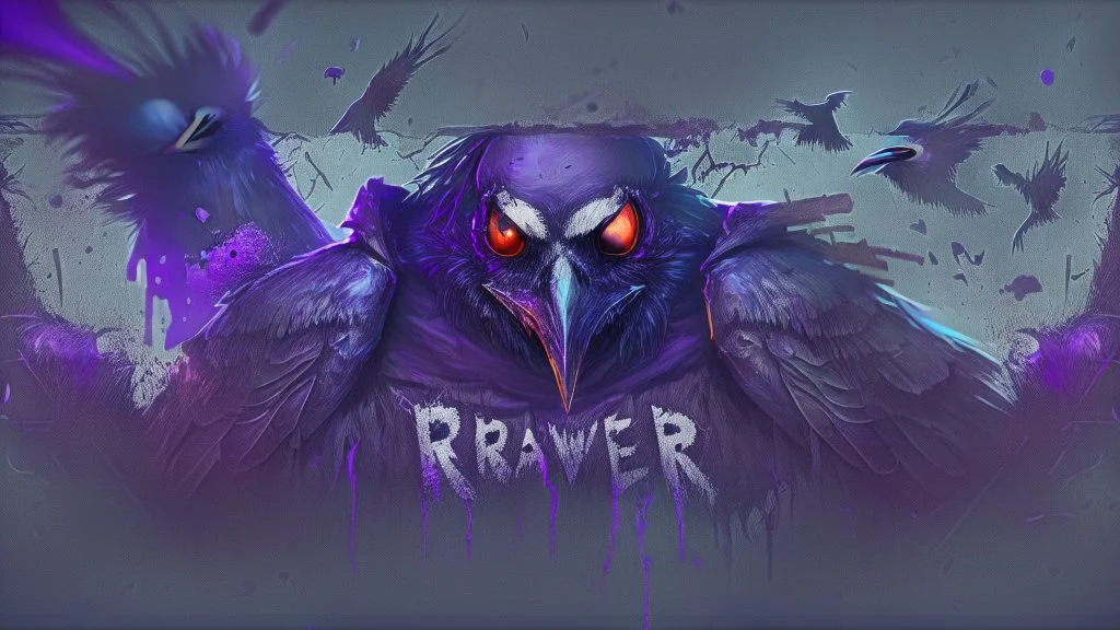 Twitch horror banner gaming crow