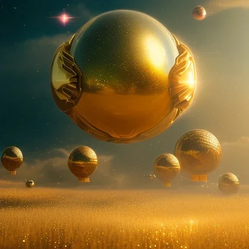 beautiful cosmic transparent golden landscape very etheric and cosmic, delicate colors, ultra sharp focus, 8k, unreal engine 5, extremely sharp detail, light effect, soft light atmosphere, smooth, full of details