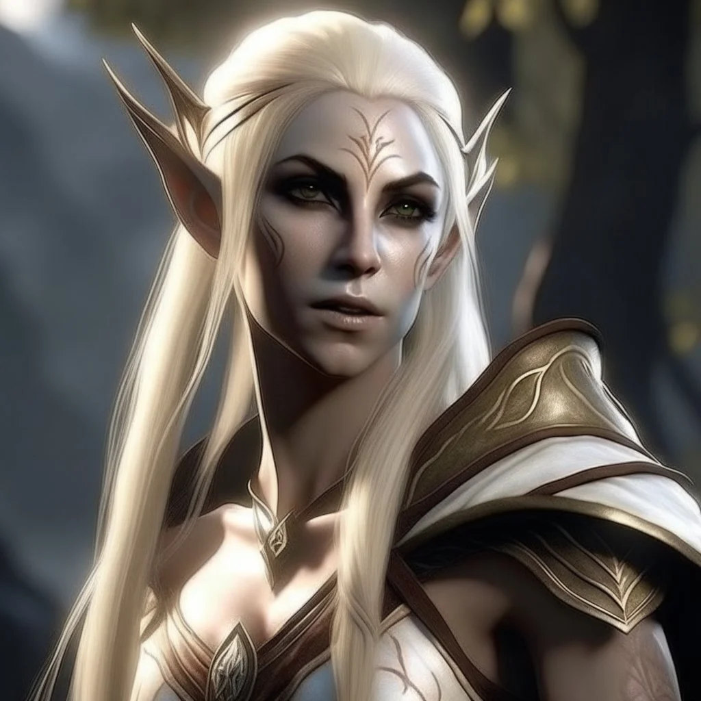 pretty girl, age 24, elder scrolls high elf, skyrim, warrior, trauma