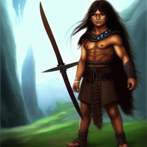 child, conan, wanderer, epic, fantasy, barbarian,