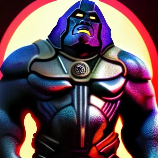 ultra detailed fullbody portrait of Darkseid ,wearing Armor, extremely detailed digital painting, extremely detailed face,crystal clear eyes, in the style of Ken Kelley robert e howard and pablo oliveira and Keith Parkinson , mystical colors, perfectly centered image, perfect composition, rim light, beautiful lighting,8k, stunning scene, raytracing