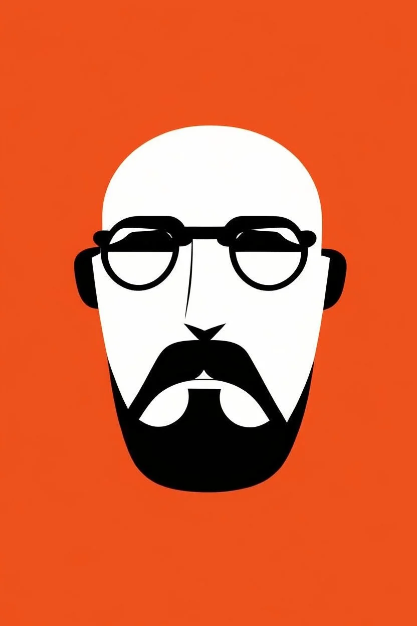 saul bass face minimal logo