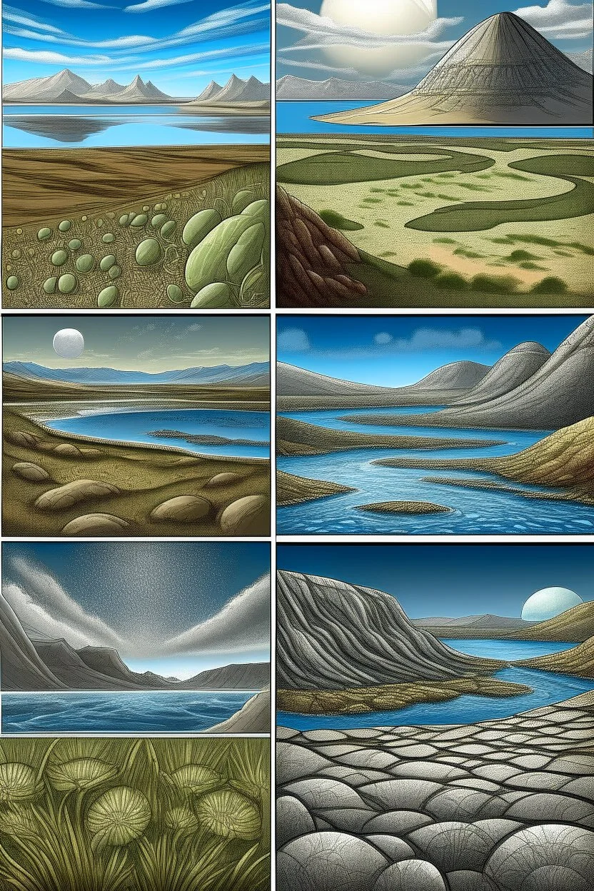 earths cambrian periode lanscapes