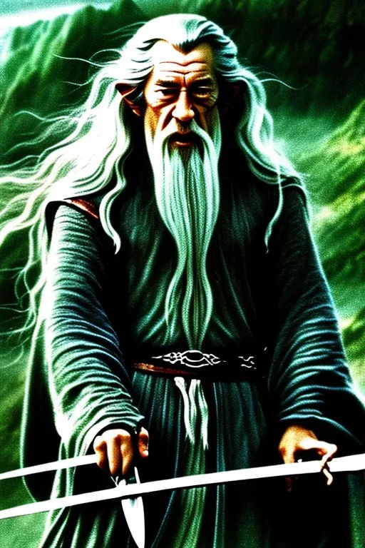 dvd screengrab Gandalf from the movie Lord of the Rings directed by Lau Kar-leung, 1976, Shaw Brothers Studio, wuxia film, --v 4