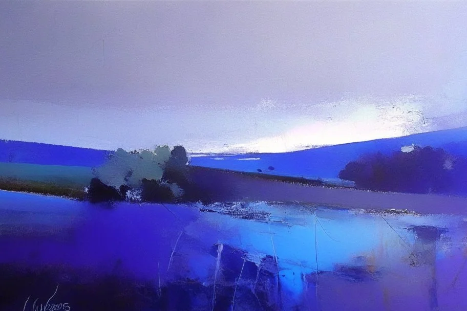 Shropshire landscape, style of Peter wileman