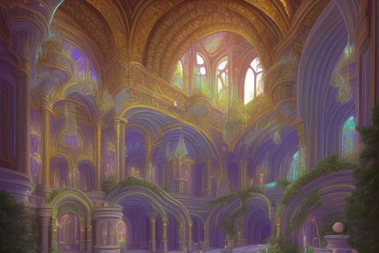 bright transparent, crystal castle