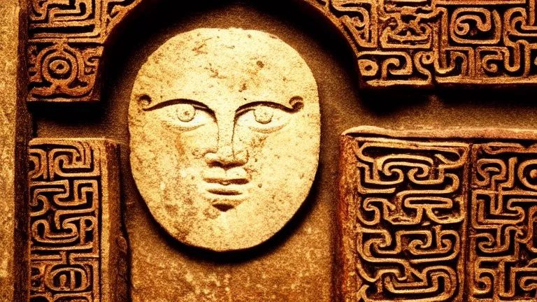 facing logo of an ancient book