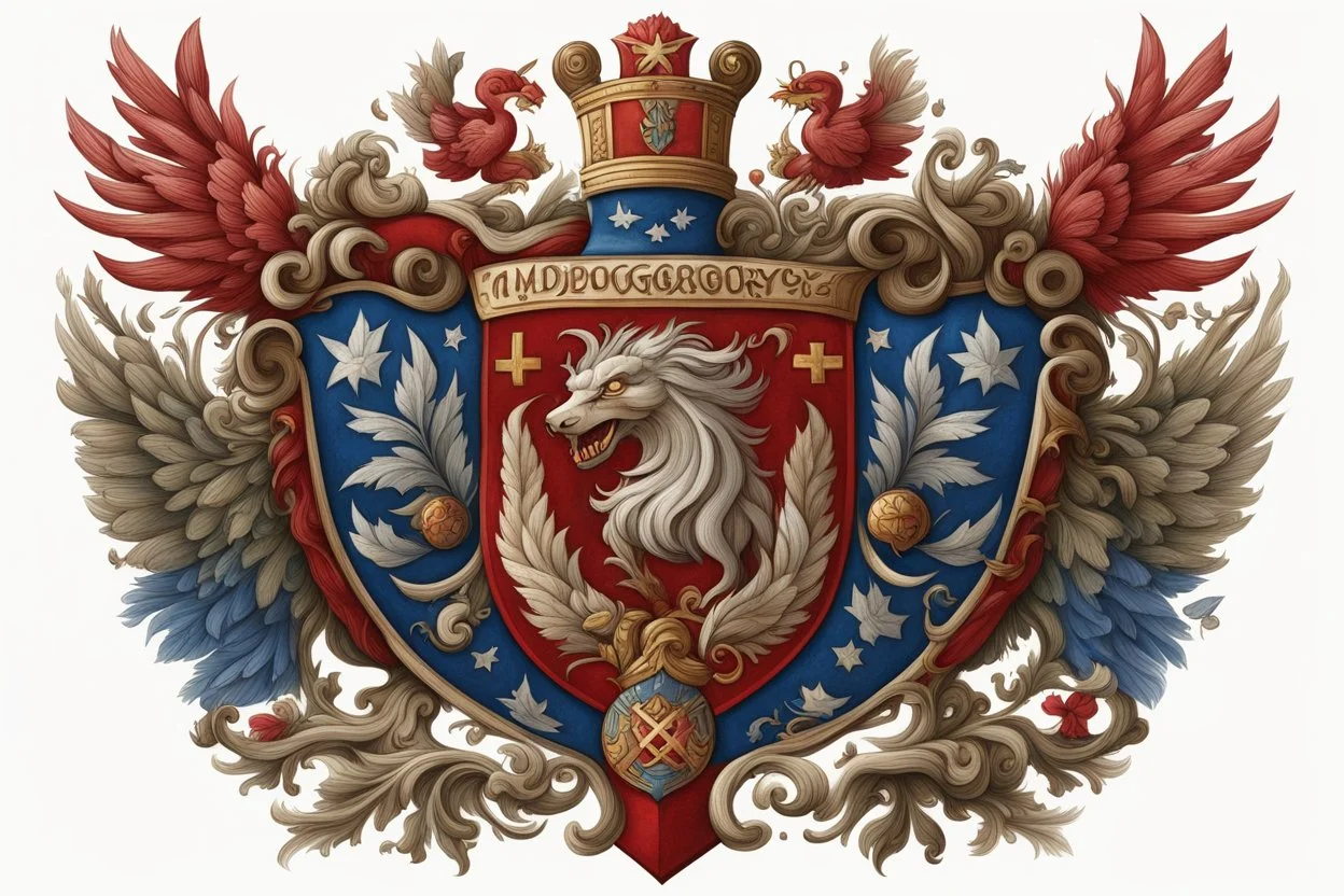 герб для школы Медногорья, славянский стиль, сказочность