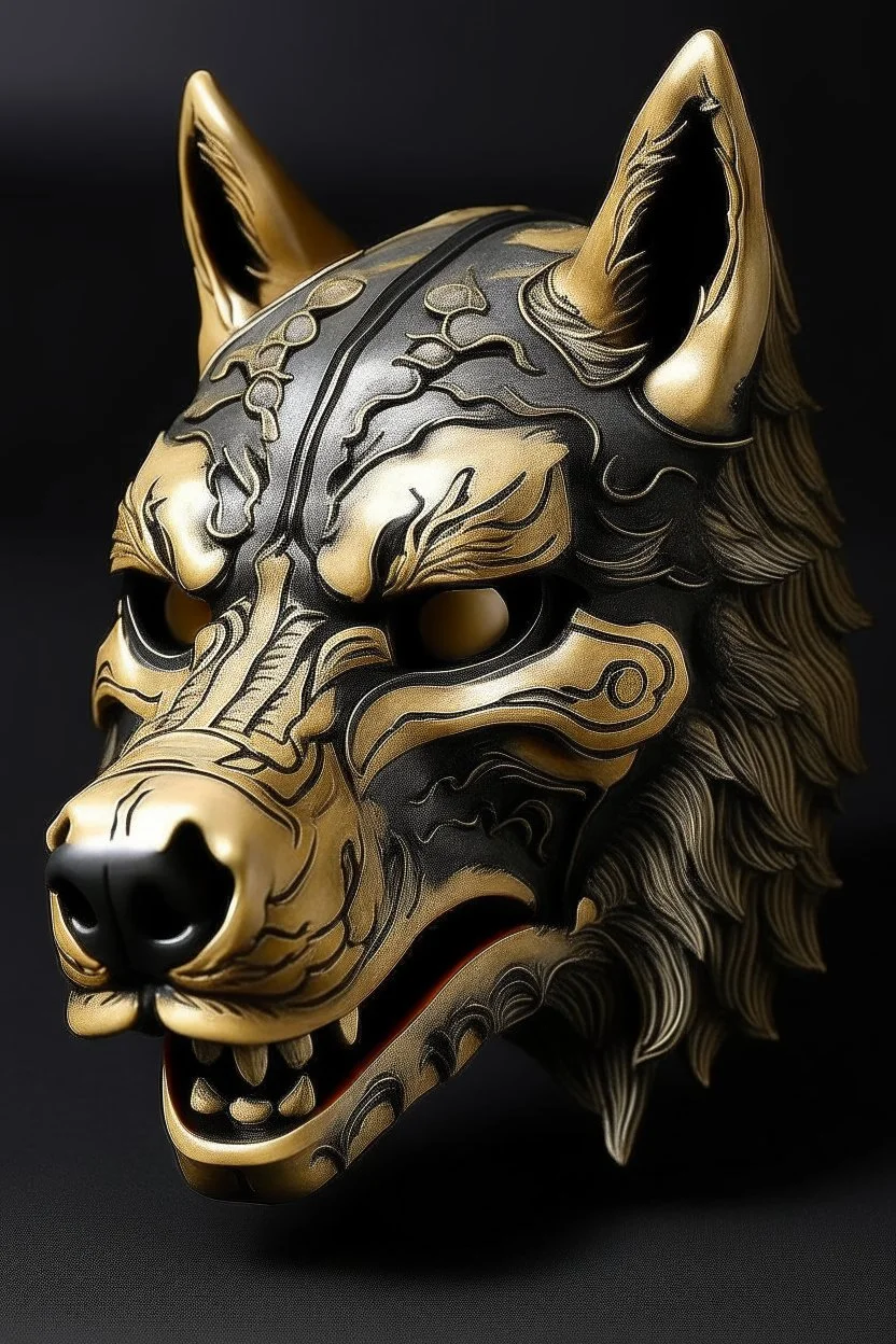 wolf japanese style mask