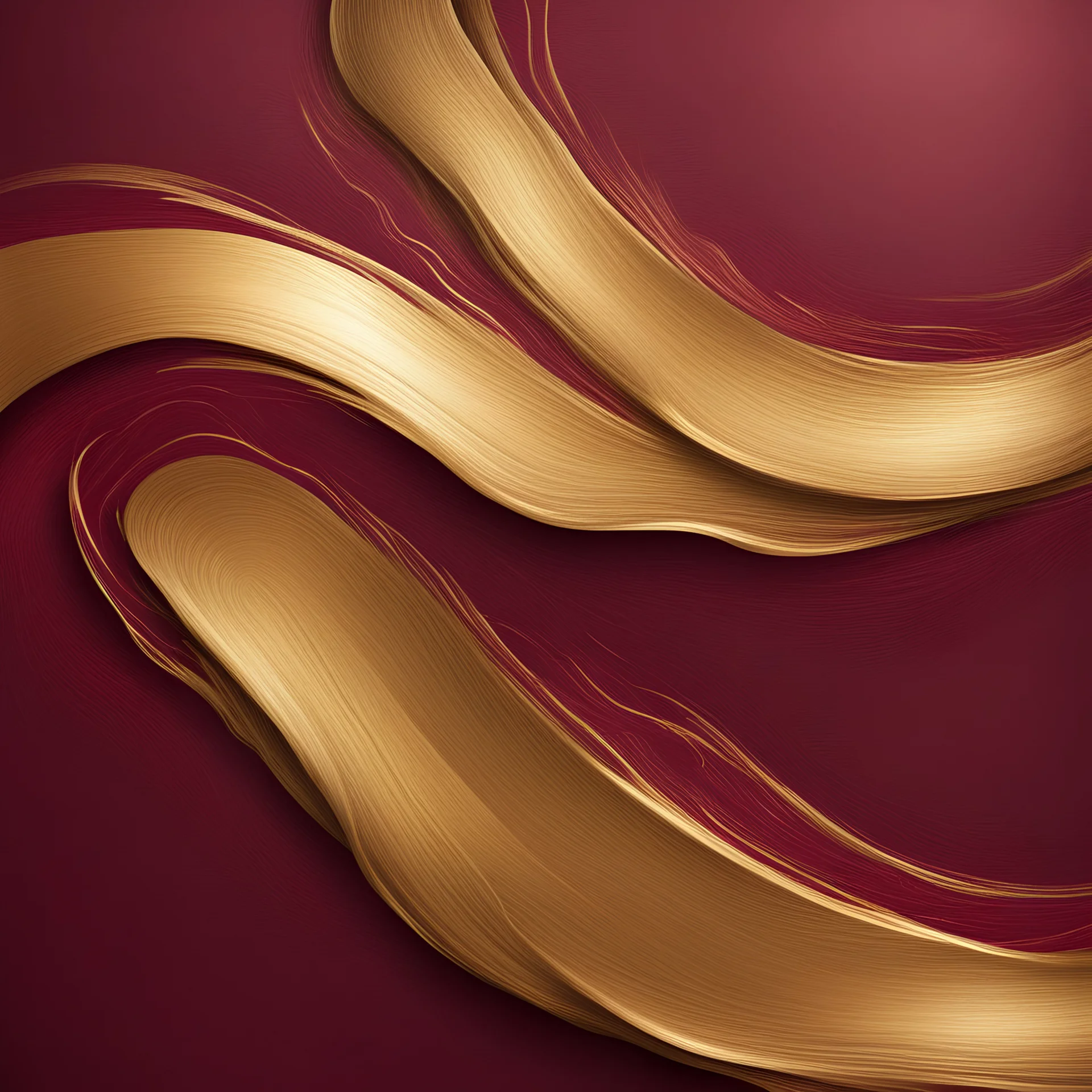 Hyper Realistic Golden-Path-Texture on Maroon-brush-strokes-background