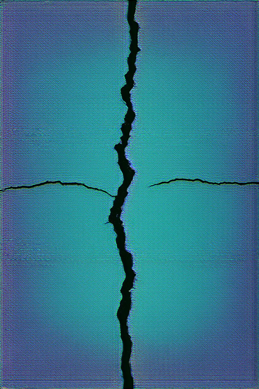 a crack in the fabric of reality; neo-surrealistic optical art