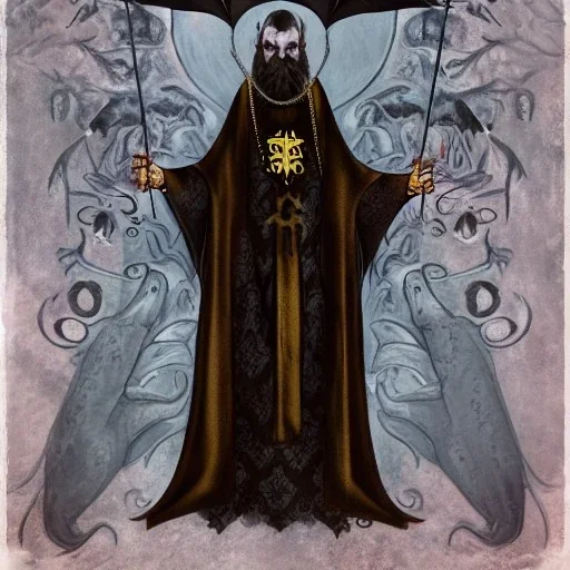 Vampire Bat Cthulhu Russian Orthodox priest