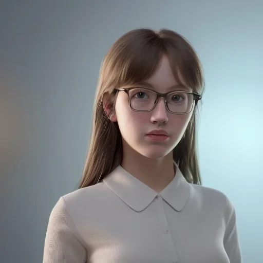 Study girl in university by read a room, on book, movie, real photo realistic, unreal engine, cinematic lighting --ar 1:1 creative