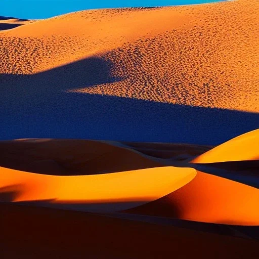 désert du Sahara, coucher de soleil, dune de sable, montagne, rochers