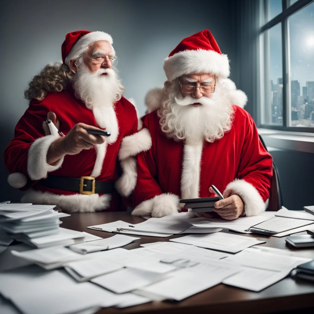 Santa Claus has an accounting firm do his taxes.