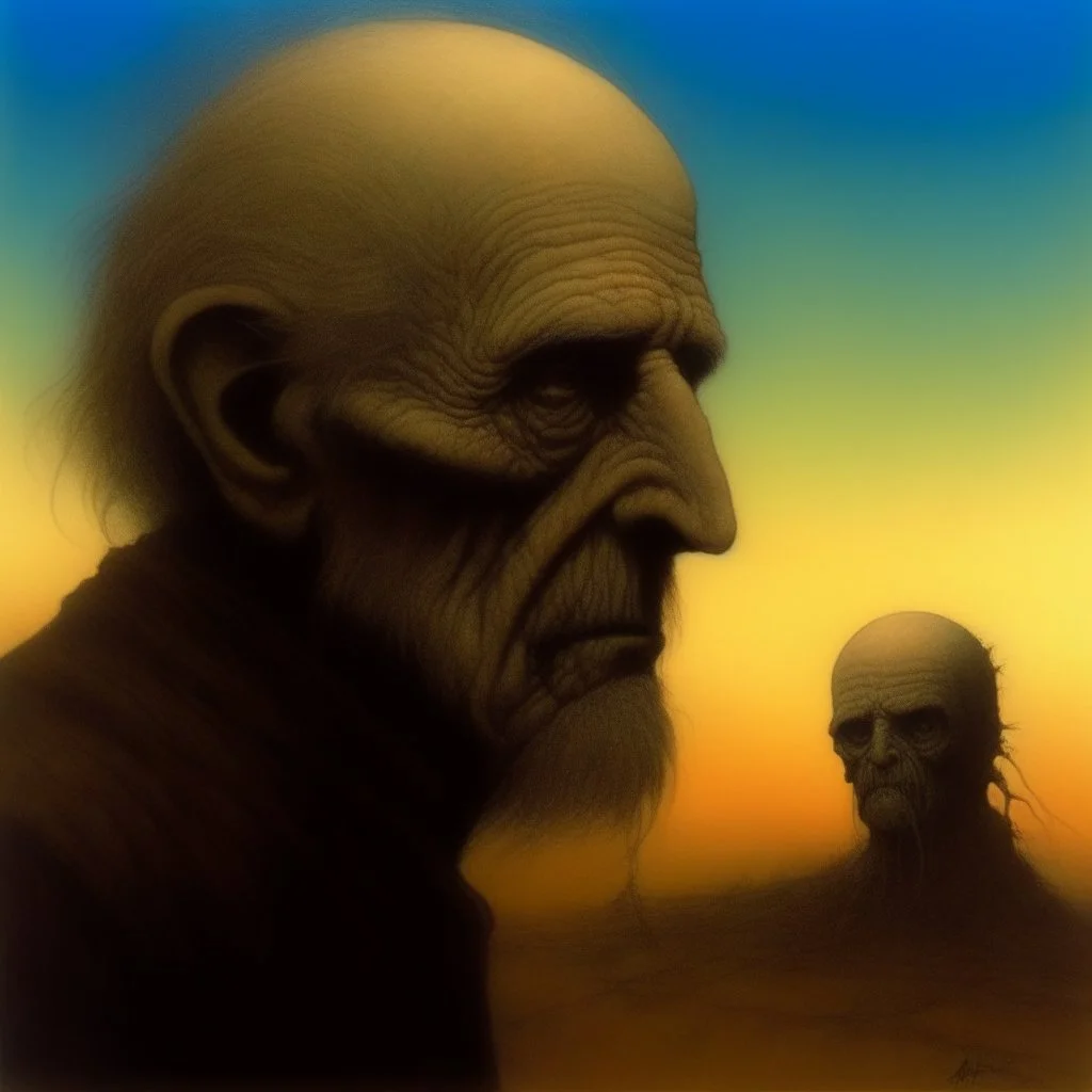 old man, Zdzisław Beksiński