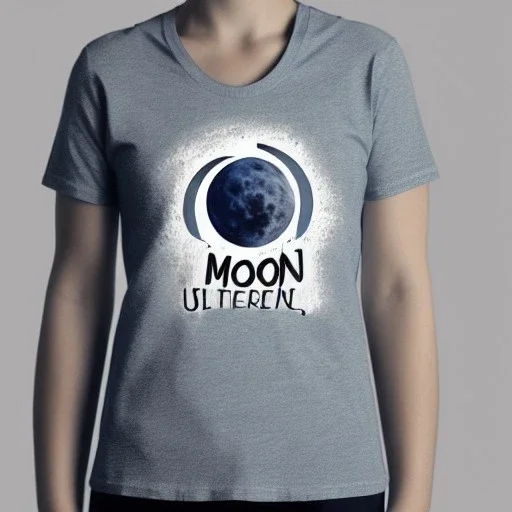  shirt moon , smooth, text