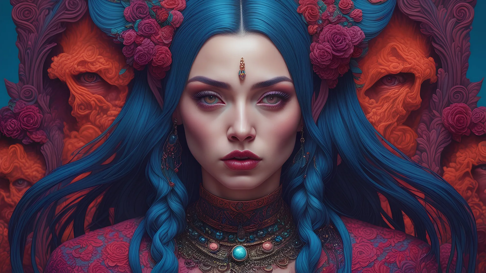 Hyper realistic art zombi woman concept art portrait by Casey Weldon, Olga Kvasha, Miho Hirano, hyperdetailed intricately detailed gothic art trending on Artstation triadic colors Unreal Engine 5 detailed matte painting, deep color, fantastical, intricate detail, splash screen, complementary colors, fantasy concept art, 8k resolution, gothic DeviantArt masterpiece . Extremely high-resolution details, photographic, realism pushed to extreme, fine texture, incredibly lifelike