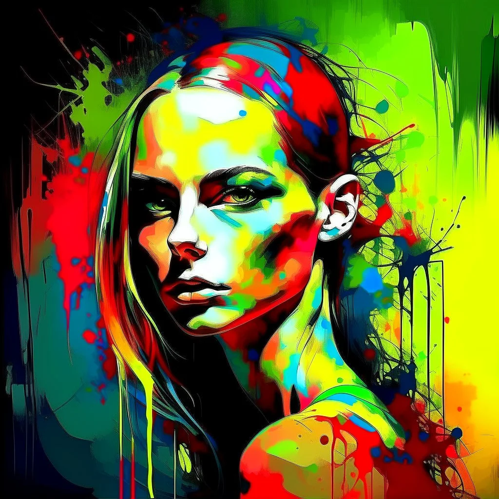 pretty girl Modern Art
