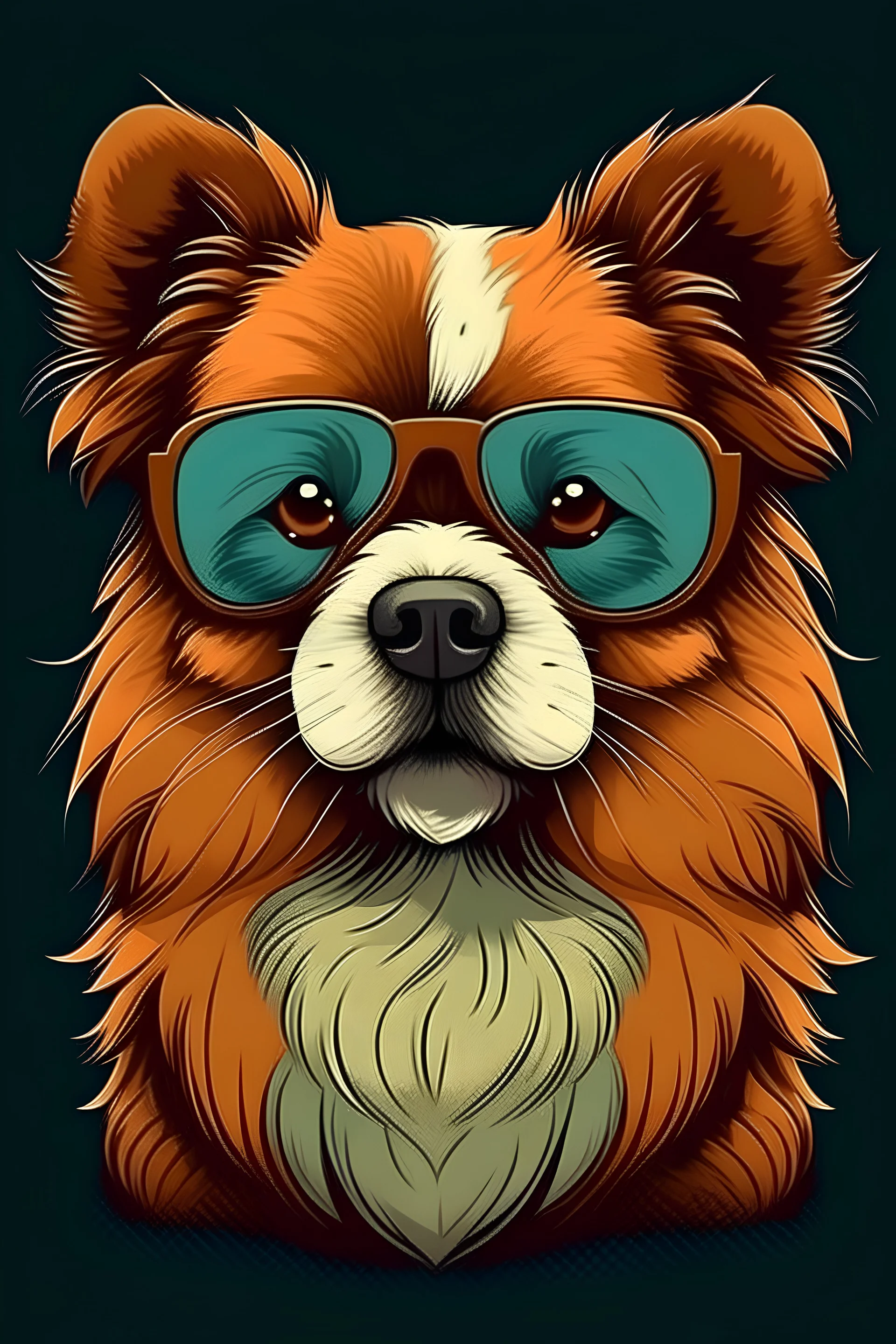 cool cute dog potrait