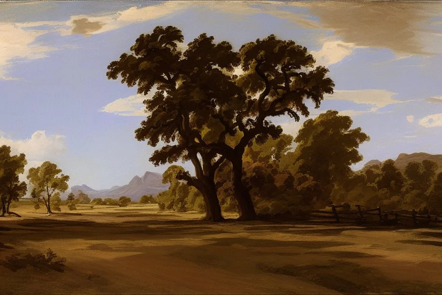 texas landscape by poussin