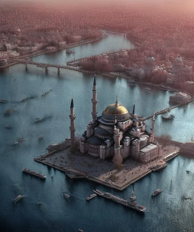 ıstanbul , magnificent, majestic, Realistic photography, incredibly detailed, ultra high resolution, 8k, complex 3d render, cinema 4d.