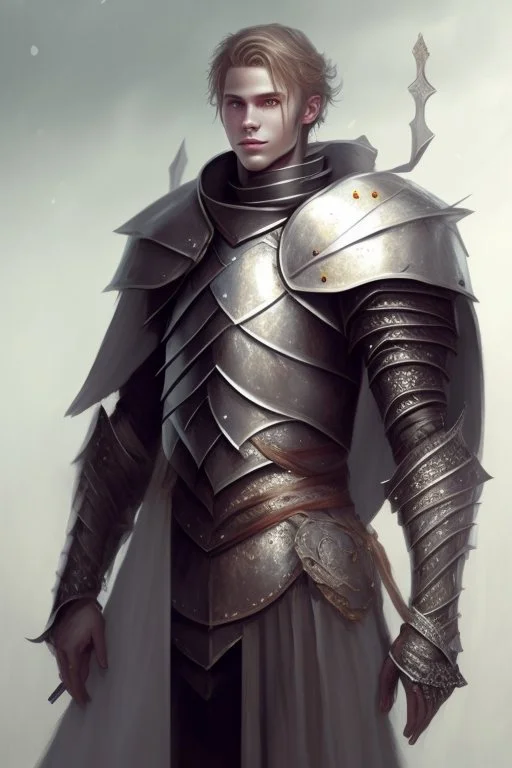 Rune Sowilo portrayed as a human knight