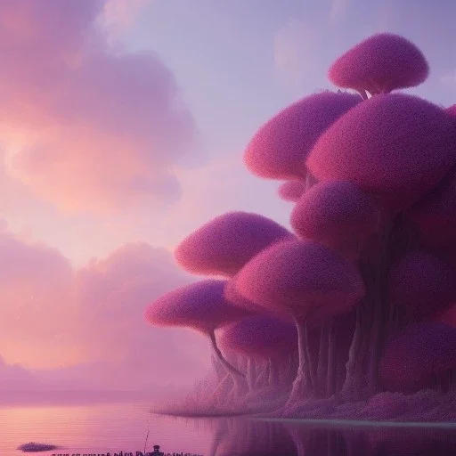 pixar style, volumetric pink sky environment and background, volumetric lighting, dramatic lighting, realistic painting of a strawberryjam glass, detailed digital painting, extreme dense and fine, anime, ornate, colour-washed colors, elegant, small minutiae, tiny features, particulars, centered, smooth, sharp focus, renderman gofur render, 8k, uhd, detailed eyes, realistic shaded volumetric lighting, caustics, backlight