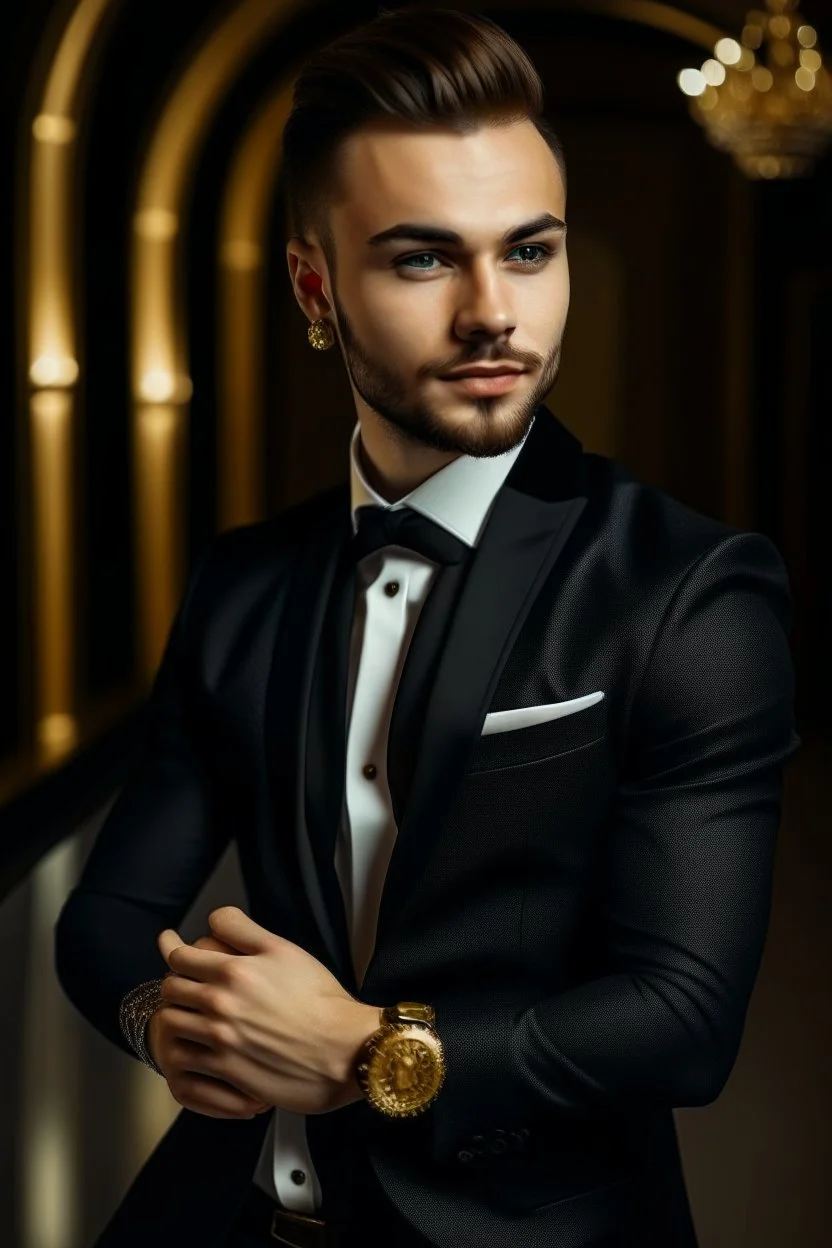 a wealthy rich young handsome man