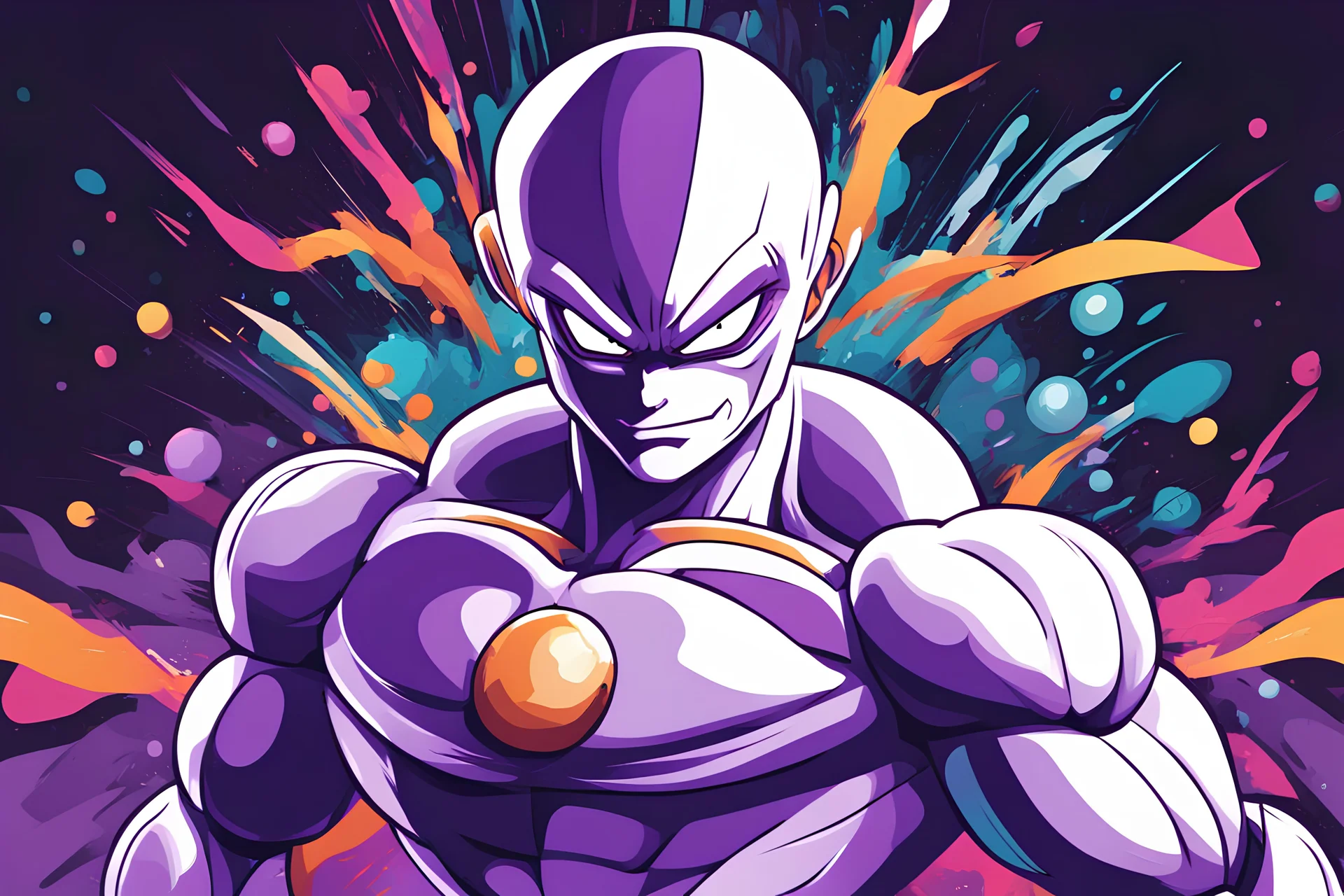 vector abstract art Frieza