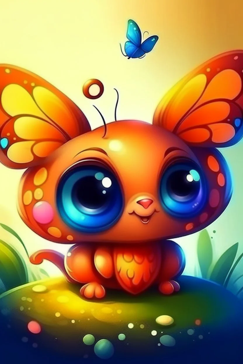 Acrtoon deseny cute butterfly