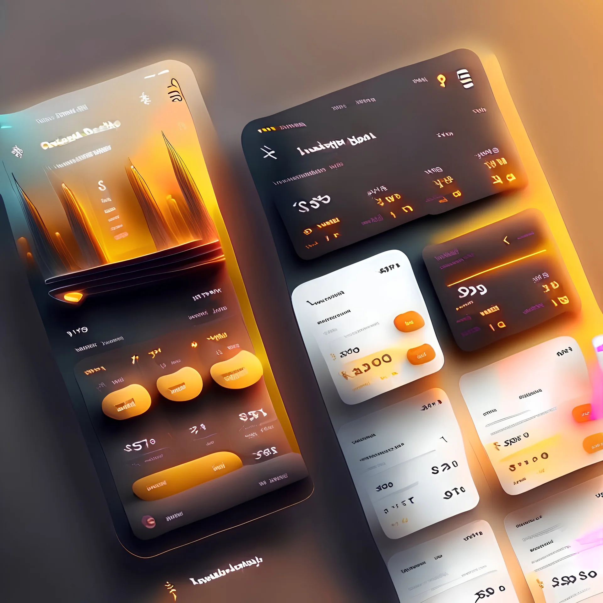 high-quality UI design, Investment mobile app, trending on Dribbble, Behance