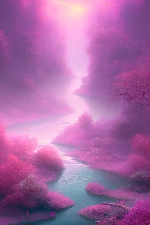 Pink river