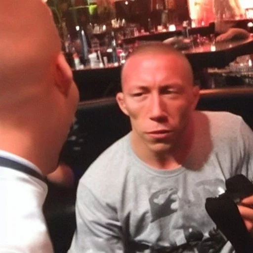 georges st pierre completely intoxicated by drugs in a club