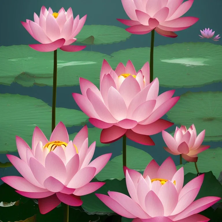 beautiful pink flower lotus