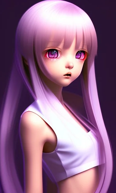 Anime girl 3d 4k