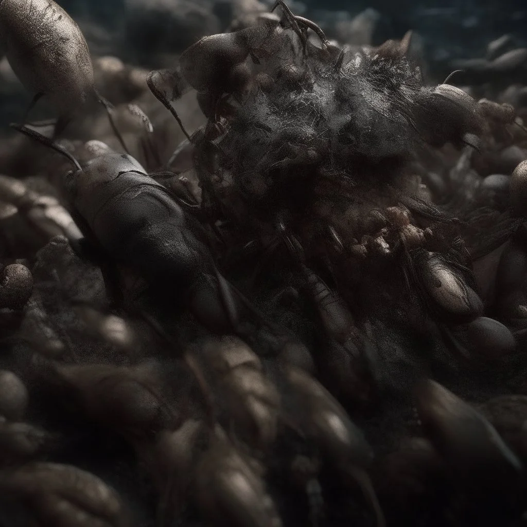 horror, infested, swarm, mechanical, robot, insects, bugs, cockroaches, flies, spiders, ticks, parasites screaming person, pain, decay