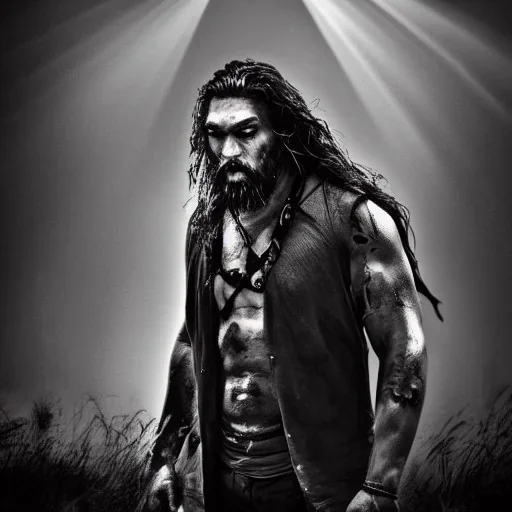 Midjourney, Imagine zombie Jason momoa, dramatic light, high detail, cinematic