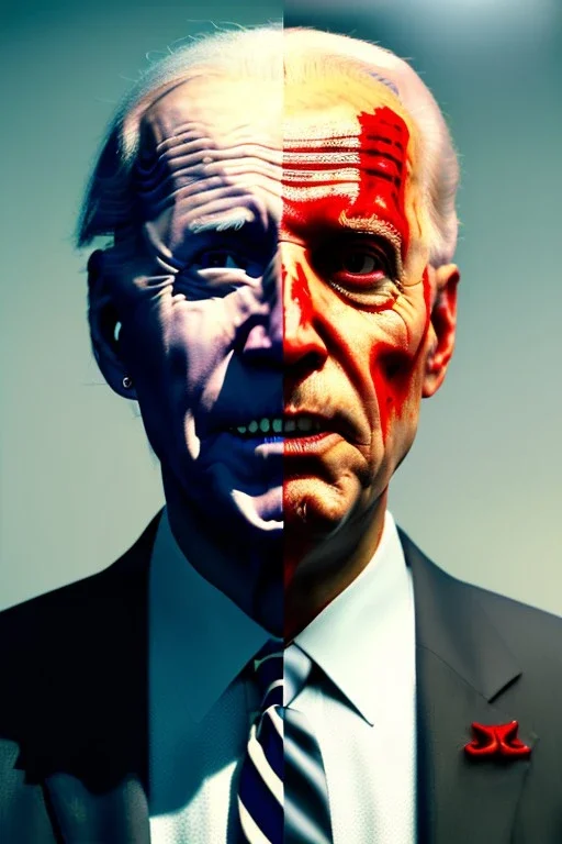 Ultra realistic image, joe biden zombie, zombie performance, smooth skull, grey eyes, blood, torn arm, night, walking twisted, waist up view, thriller style, dark ambient, highly detailed, White House background, concept art, unreal engine 5, god rays, ray tracing, RTX, lumen lighting, ultra detail, volumetric lighting, 3d, finely drawn, high definition, high resolution.