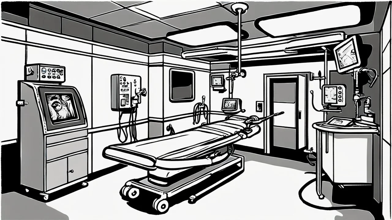 A horror-style operating room