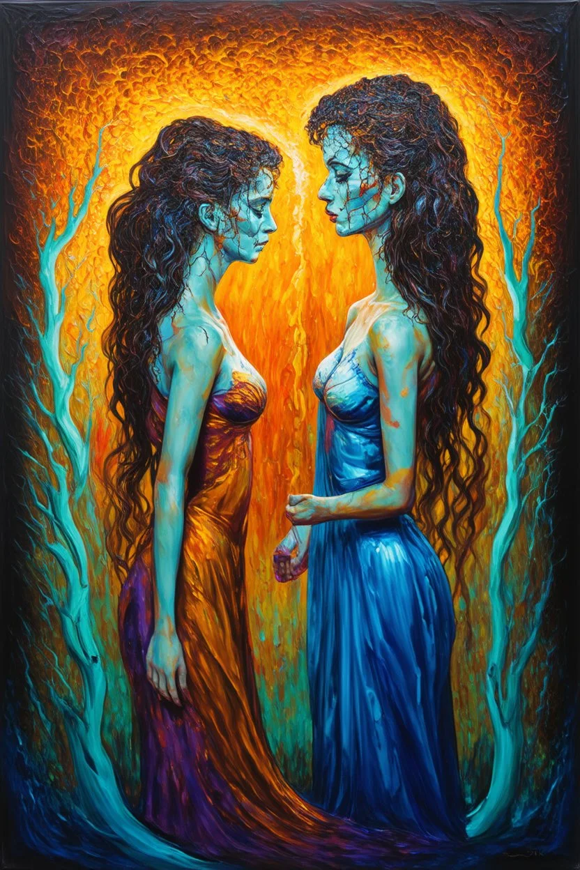 Fractured Coherence; a surreal Renaissance acrylic painting