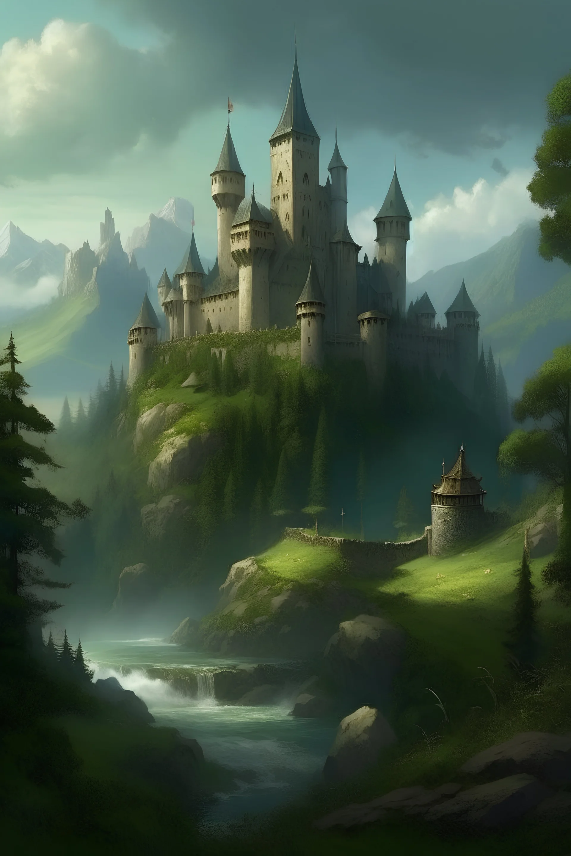 In an ancient kingdom, a magnificent castle stood atop lush mountains. Surrounding the castle were dense forests and swift rivers. Legend had it that this castle concealed a mysterious treasure, capable of granting boundless power and wisdom to its possessor.