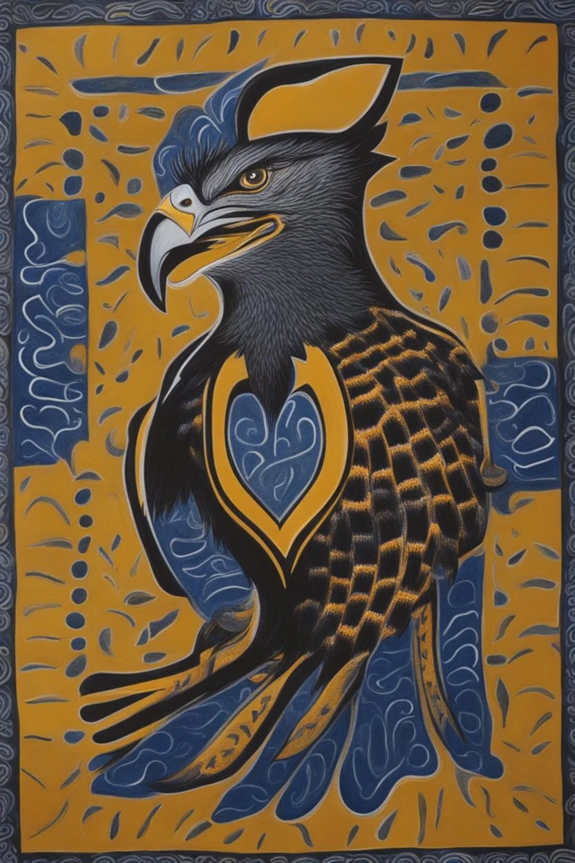 west coast eagles aboriginal painting guernsey