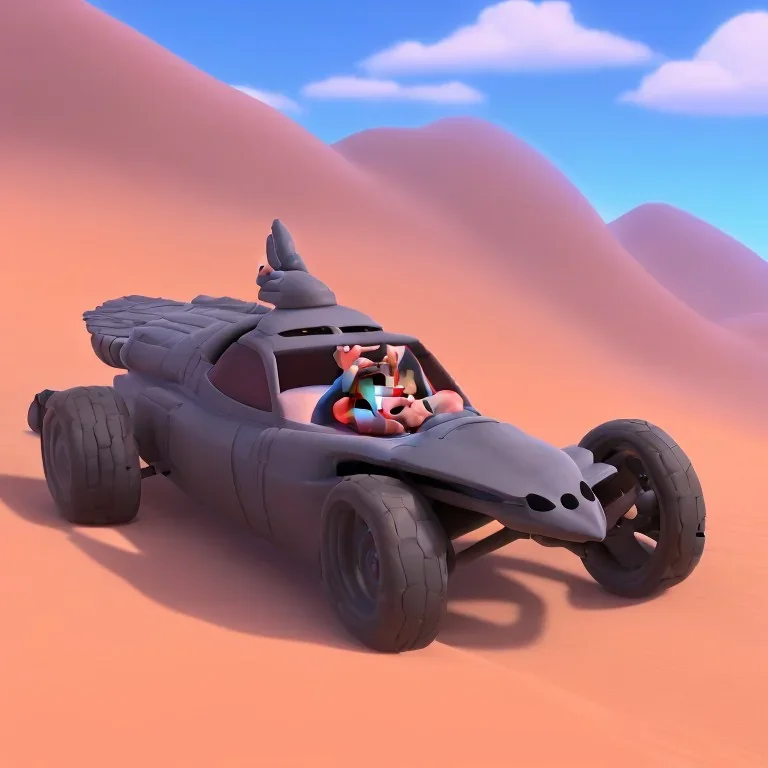 speed desert aerodynamic vehicle