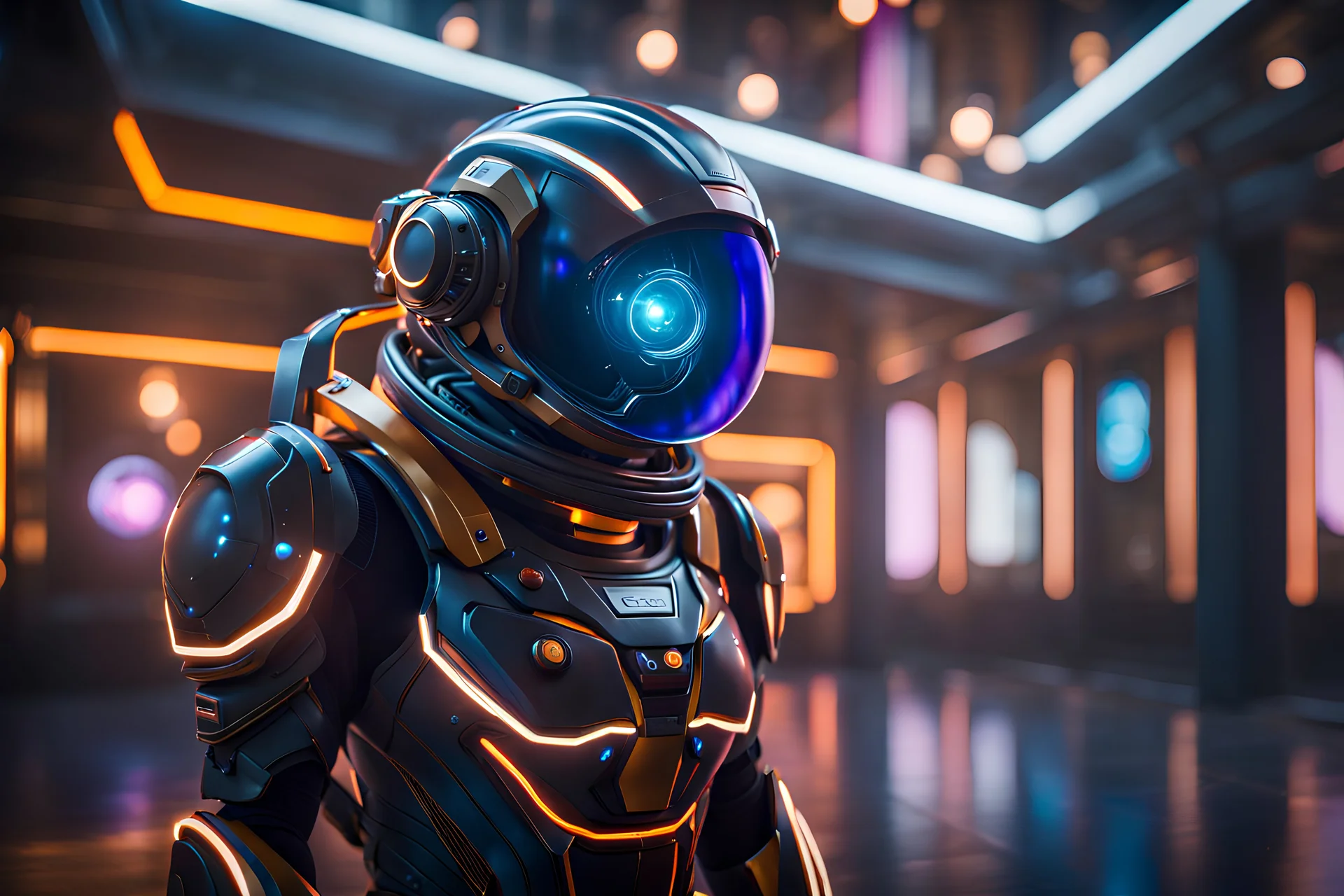 Strange, beautiful space creature, Cinematic lighting, Volumetric lighting, Epic composition, Photorealism, Bokeh blur, Very high detail, Sony Alpha α7, ISO1900, Character design, Unreal Engine, Octane render, HDR, Subsurface scattering