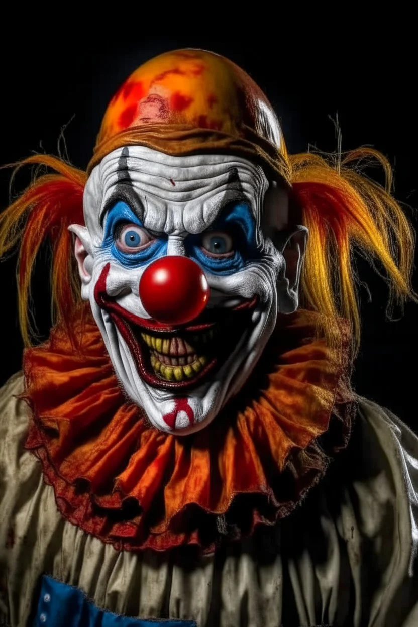 a picture of a scary clown